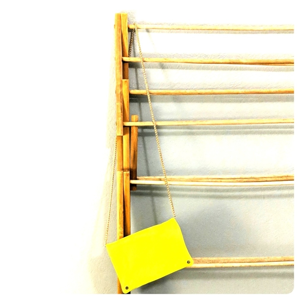 Neon Yellow Clutch Crossbody